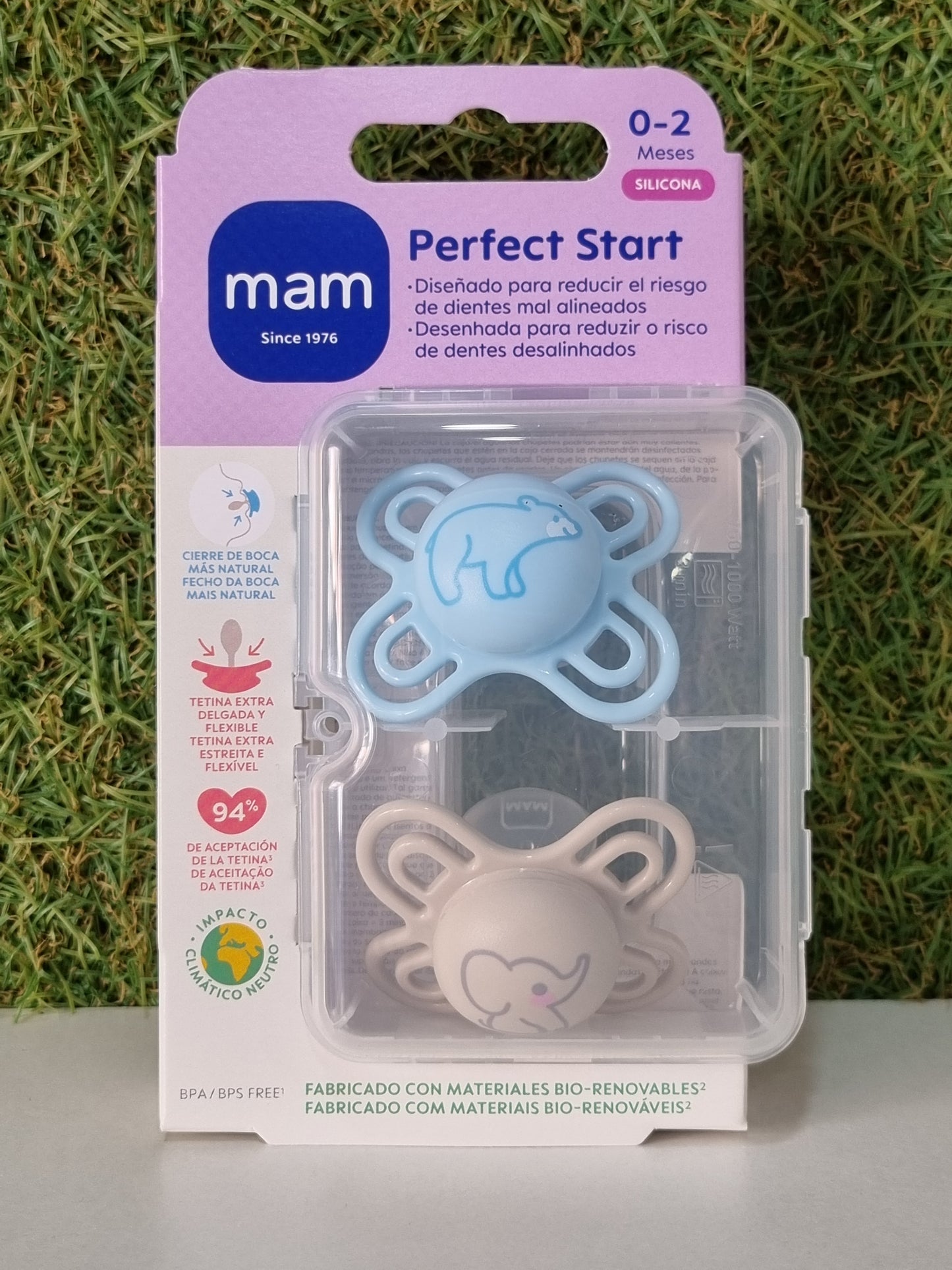 Perfect start mam baby 0-2m.
